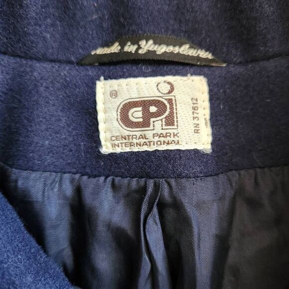Vintage Wool Coat Womens 8 Central Park International CPI Pure New Wool Outerwea - Picture 5 of 7